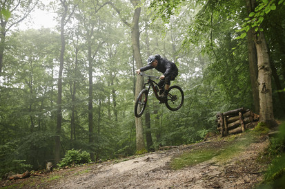 Mountainbiking im Wald